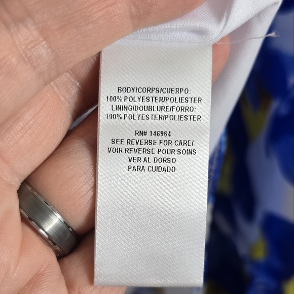 NWT Julia Jordan Floral Print Twill Ruffle Dress - Picture 9 of 10